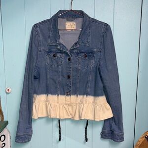 Kate Spade Blue and Cream Jean Jacket